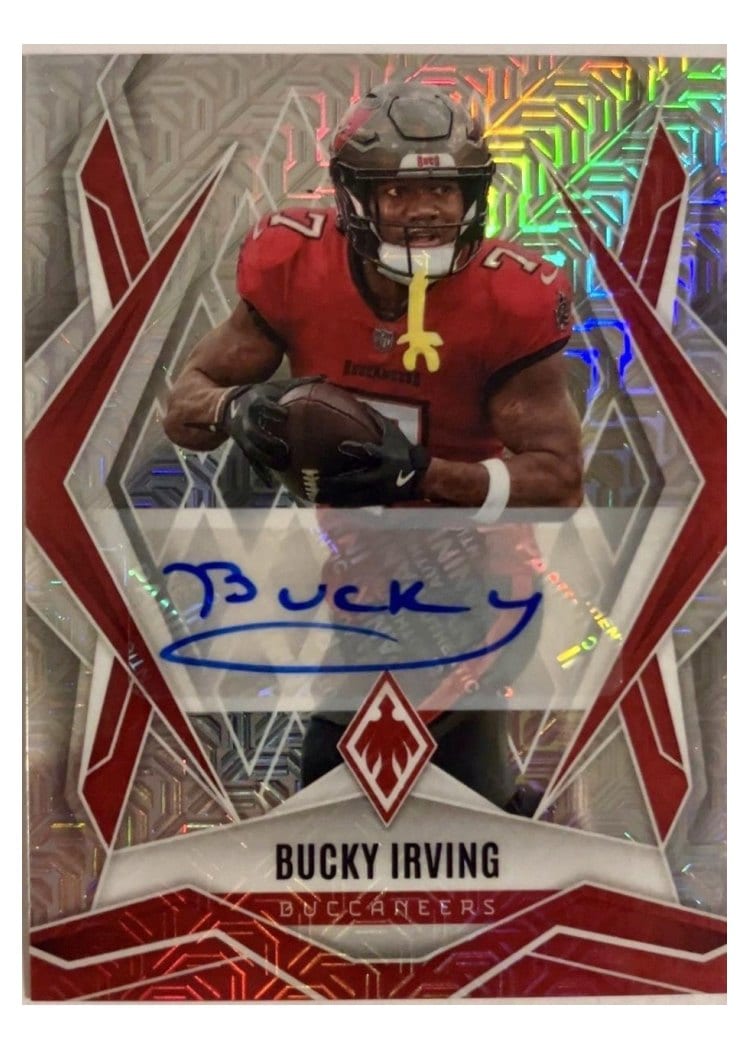 2025 Panini Phoenix Base Set Bucky Irving Mojo Autograph #6 card