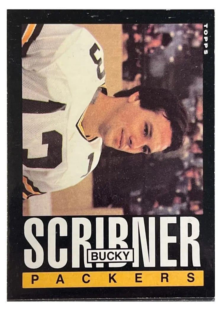 1985 Topps Bucky Scribner #76 card