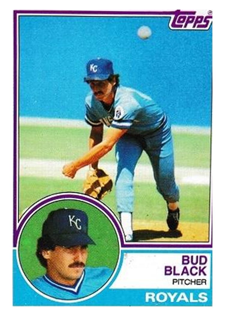 1983 Topps Bud Black #238 card