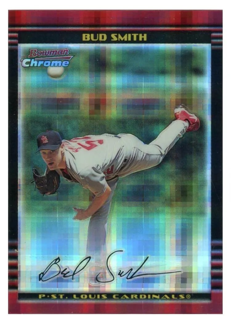 2002 Bowman Chrome Bud Smith #52 card