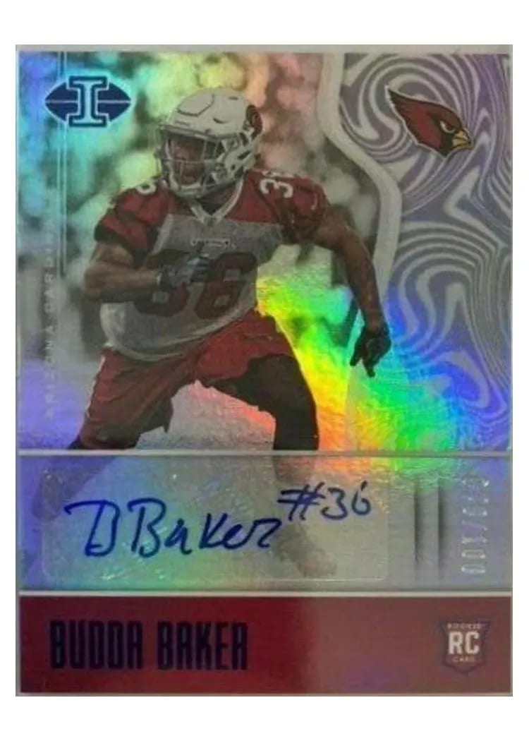 2017 Panini Illusions Budda Baker Autograph Blue #174 card