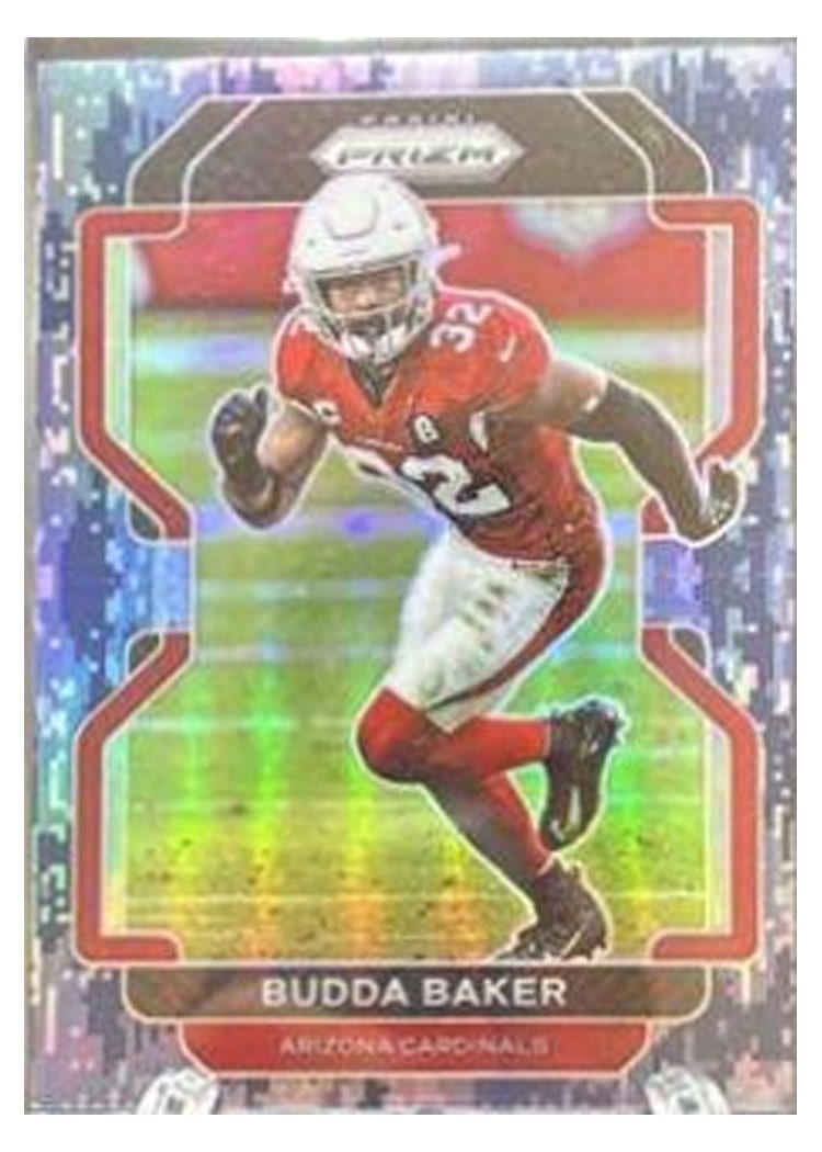 2021 Panini Prizm Base Set Budda Baker Navy Camo Prizm #80 card