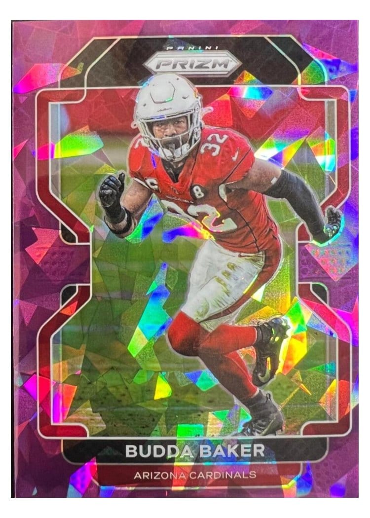 2021 Panini Prizm Base Set Budda Baker Purple Ice Prizm #80 card