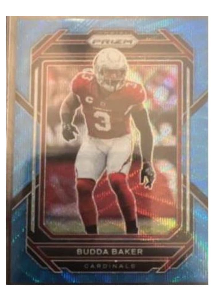 2022 Panini Prizm Base Set Budda Baker Blue Wave #7 card