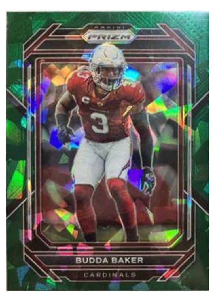 2022 Panini Prizm Base Set Budda Baker Green Ice #7 card