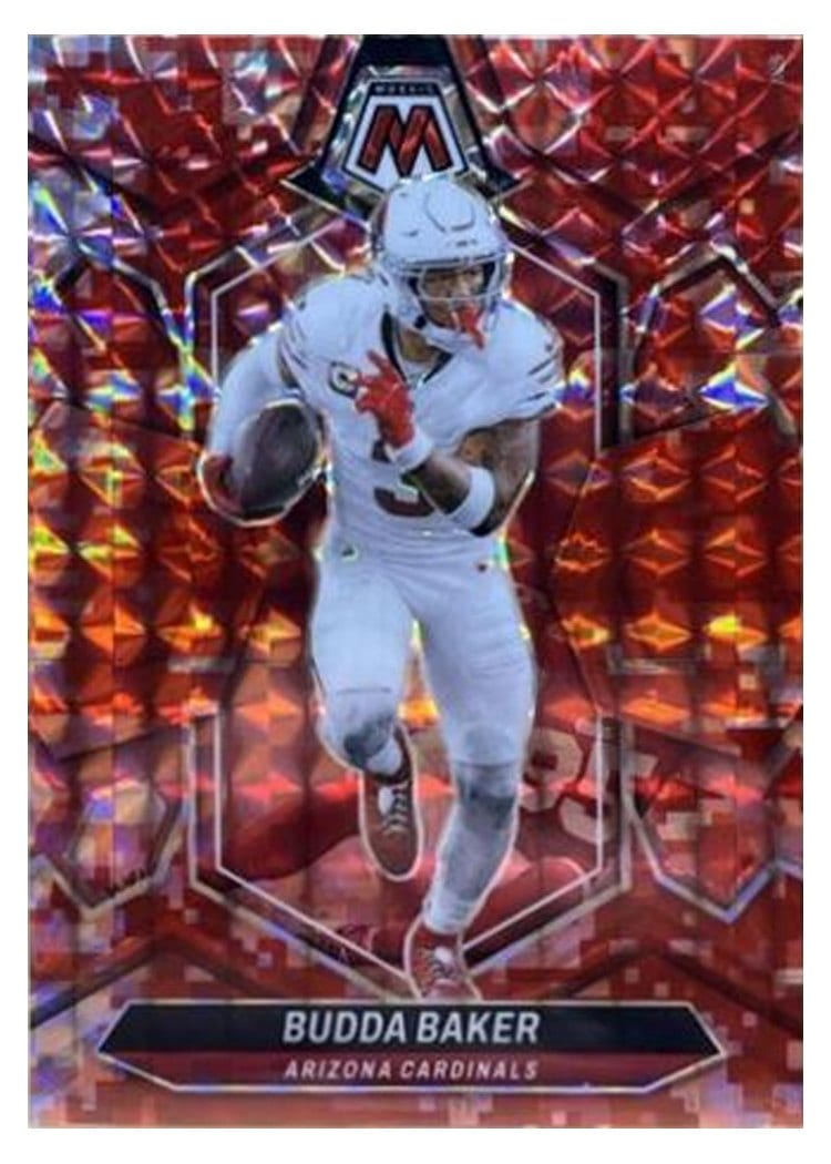 2024 Panini Mosaic Base Set Budda Baker Camo Red #7 card