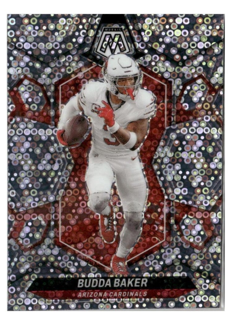 2024 Panini Mosaic Base Set Budda Baker No Huddle Silver #7 card