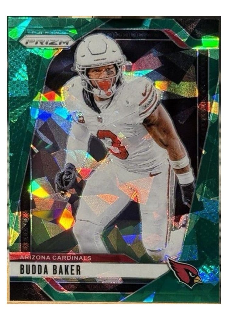 2024 Panini Prizm Base Set Budda Baker Green Ice #5 card
