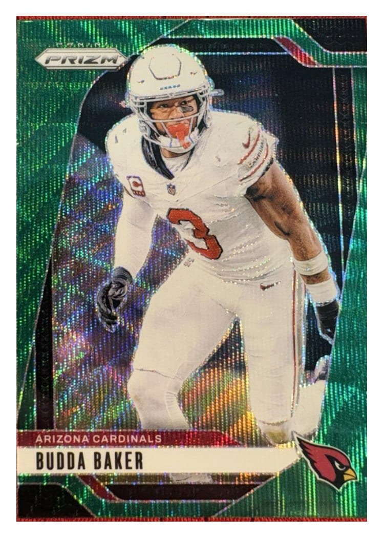 2024 Panini Prizm Base Set Budda Baker Green Wave #5 card