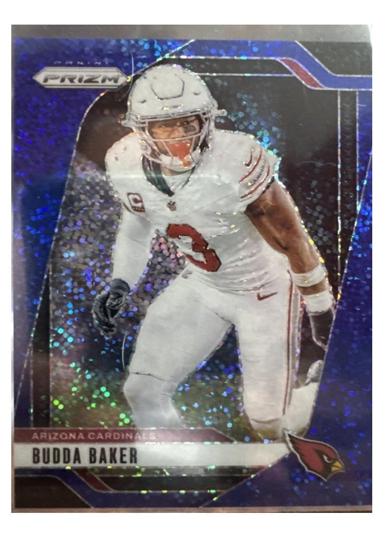 2024 Panini Prizm Base Set Budda Baker Blue Sparkle #5 card