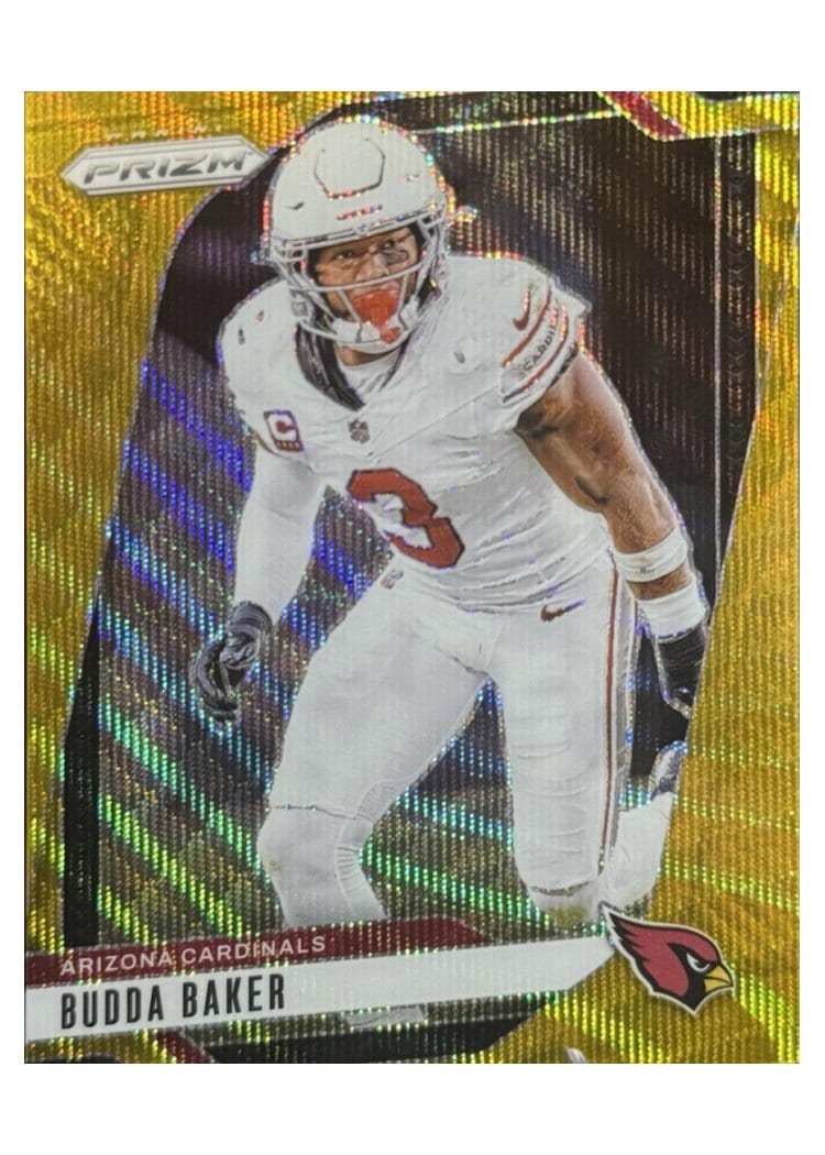 2024 Panini Prizm Base Set Budda Baker Wave Gold #5 card