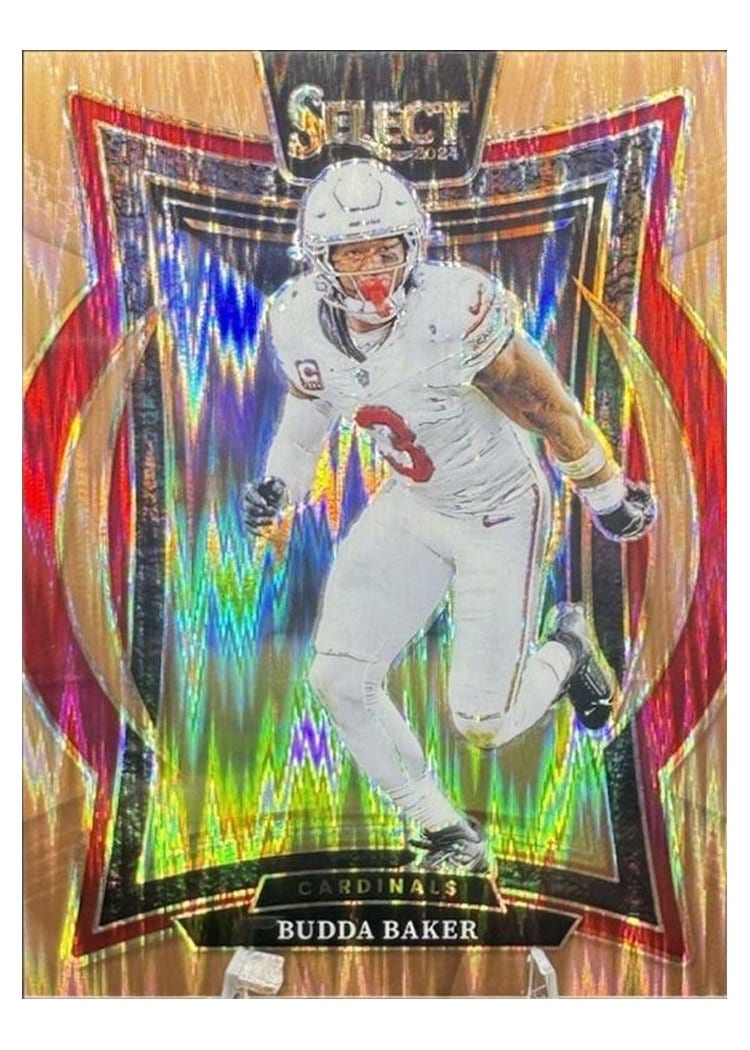 2024 Panini Select Base Set Budda Baker Copper Prizm Shock #14 card