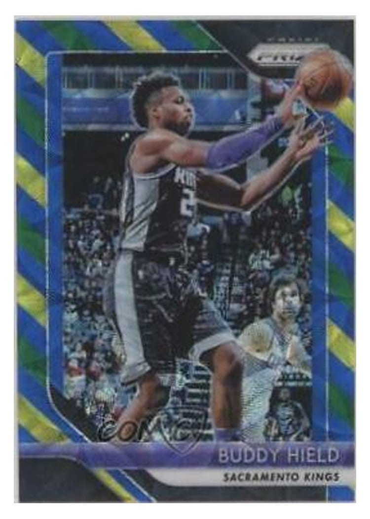 2018-19 Panini Prizm Base Set Buddy Hield Blue, Yellow, and Green Choice Prizm #171 card