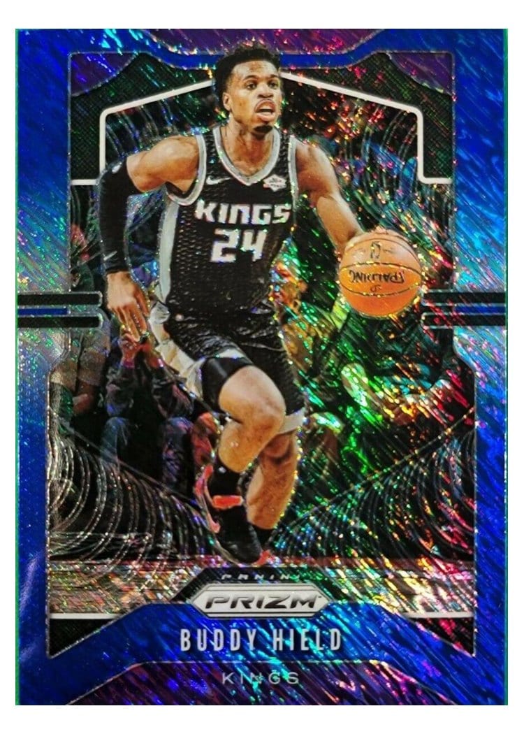2019-20 Panini Prizm Base Set Buddy Hield Blue Shimmer Prizm #127 card