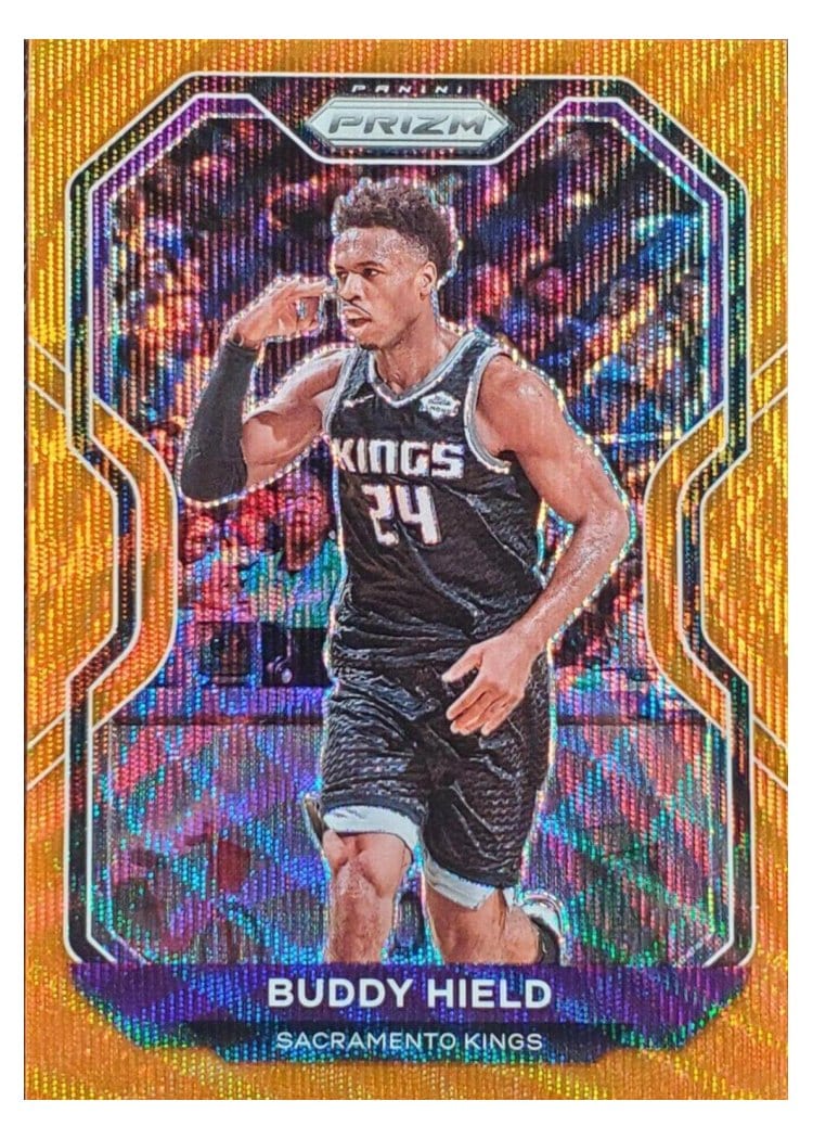 2020-21 Panini Prizm Base Set Buddy Hield Orange Wave Prizm #36 card
