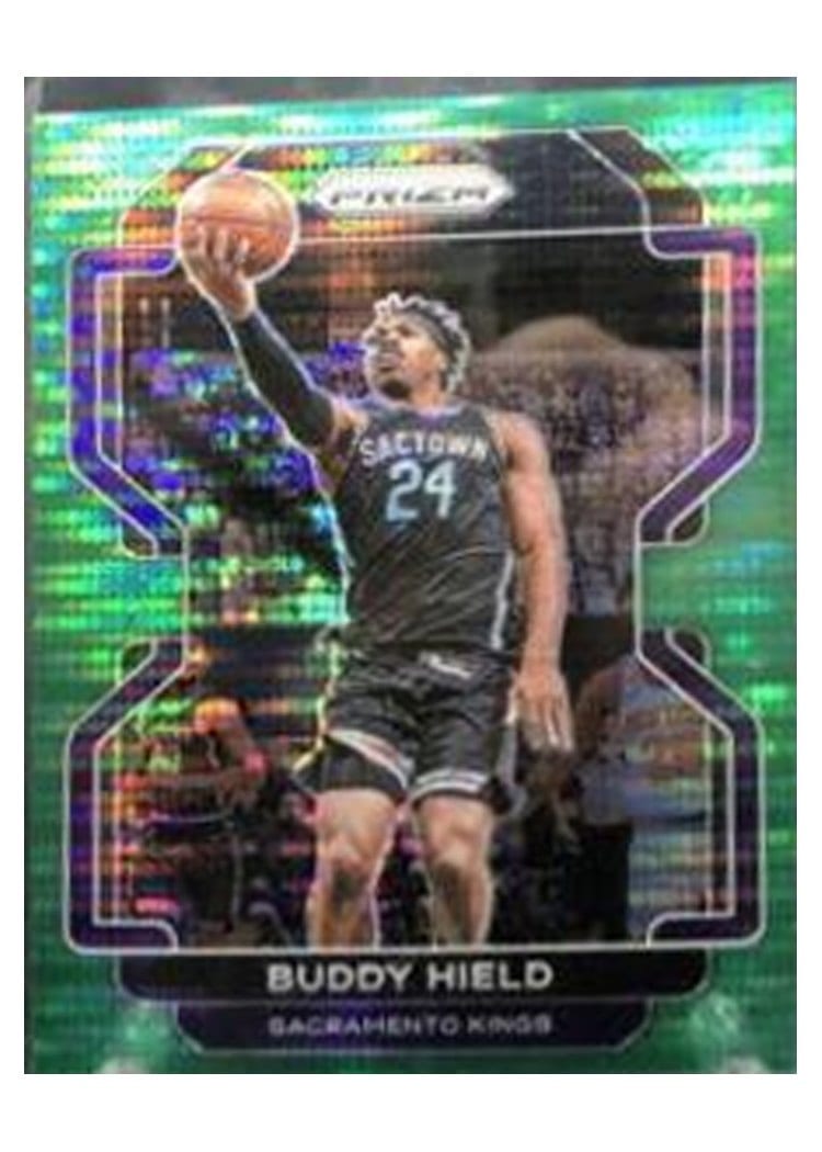 2021-22 Panini Prizm Base Set Buddy Hield Green Pulsar Prizm #192 card