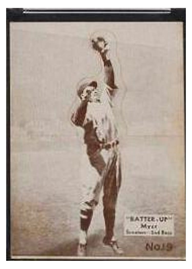 1934 Batter Up Buddy Myer #19 card