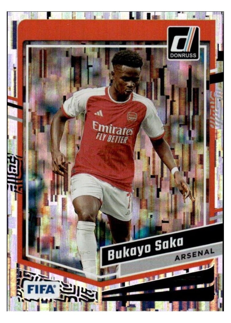 2023 Topps Stadium Club Chrome UEFA Bukayo Saka Silver #72 card