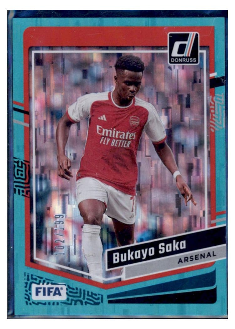 2023 Topps Stadium Club Chrome UEFA Bukayo Saka #72 card