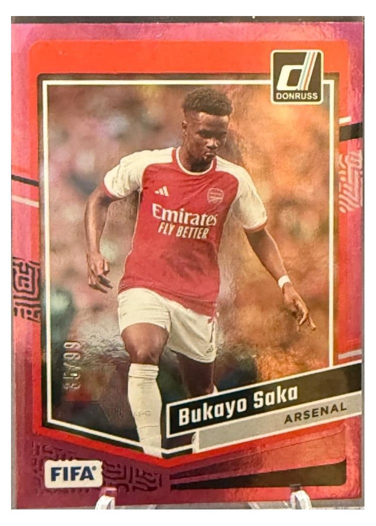 2023 Topps Stadium Club Chrome UEFA Bukayo Saka #72 card