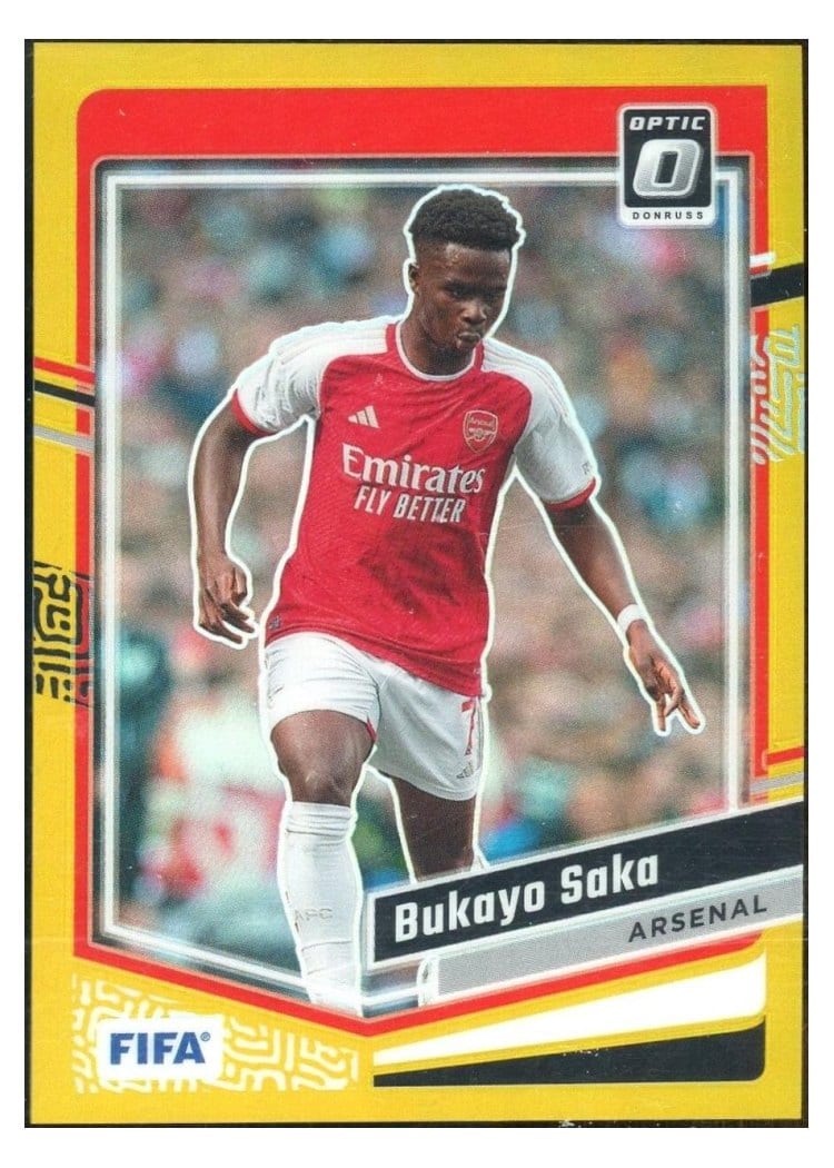 2023 Topps Stadium Club Chrome UEFA Bukayo Saka #72 card