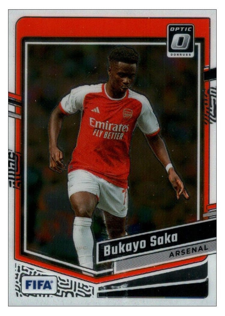 2023 Topps Stadium Club Chrome UEFA Bukayo Saka #72 card
