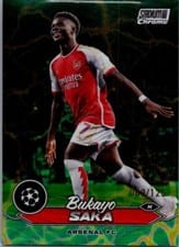 2023 Topps Stadium Club Chrome UEFA Bukayo Saka #72 card