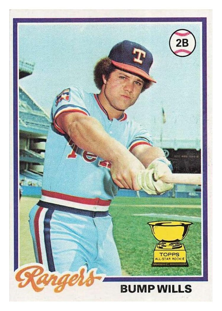 1978 Topps Bump Wills #23 card