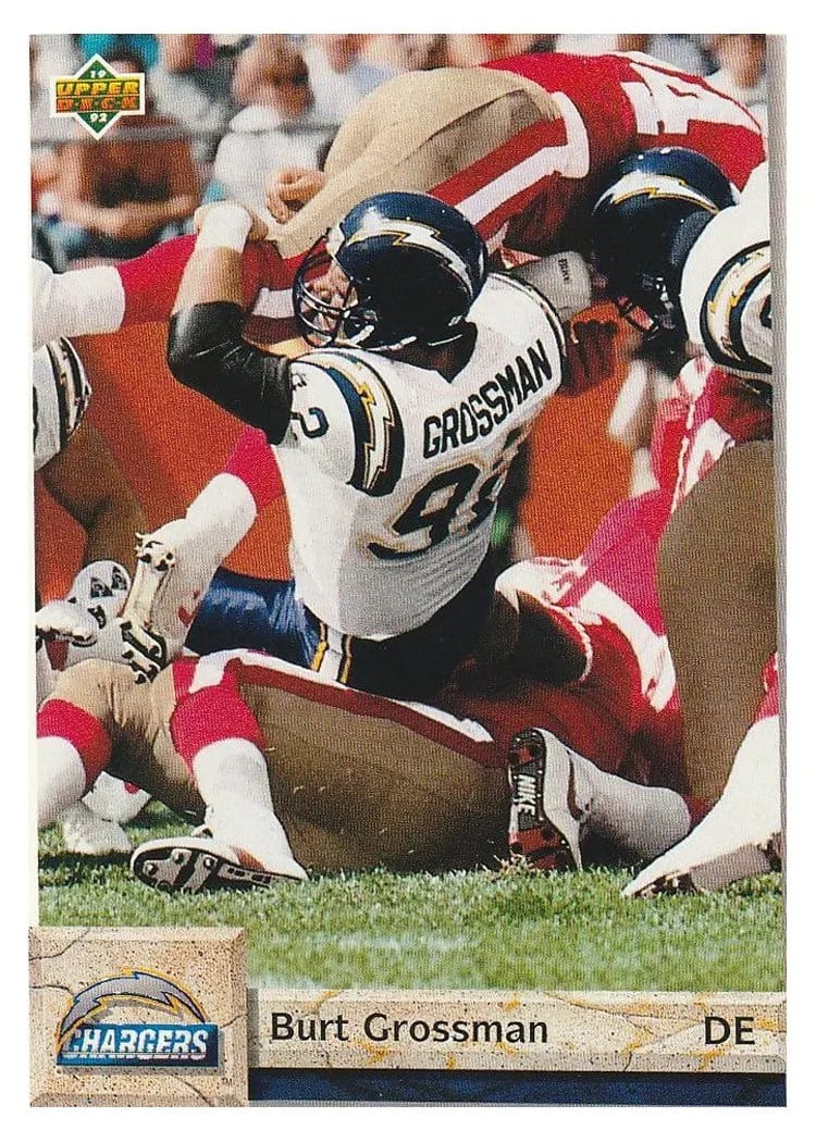 1992 Upper Deck Burt Grossman #101 card