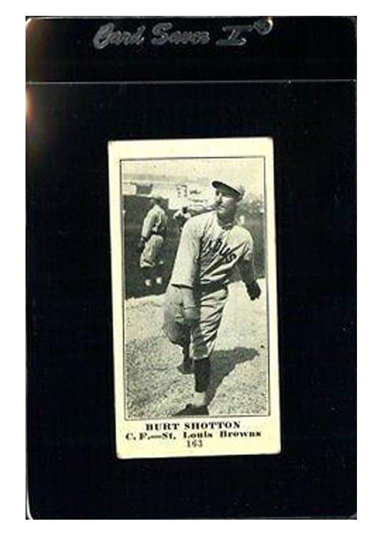 1916 M101 4 Sporting News Burt Shotton #163 card