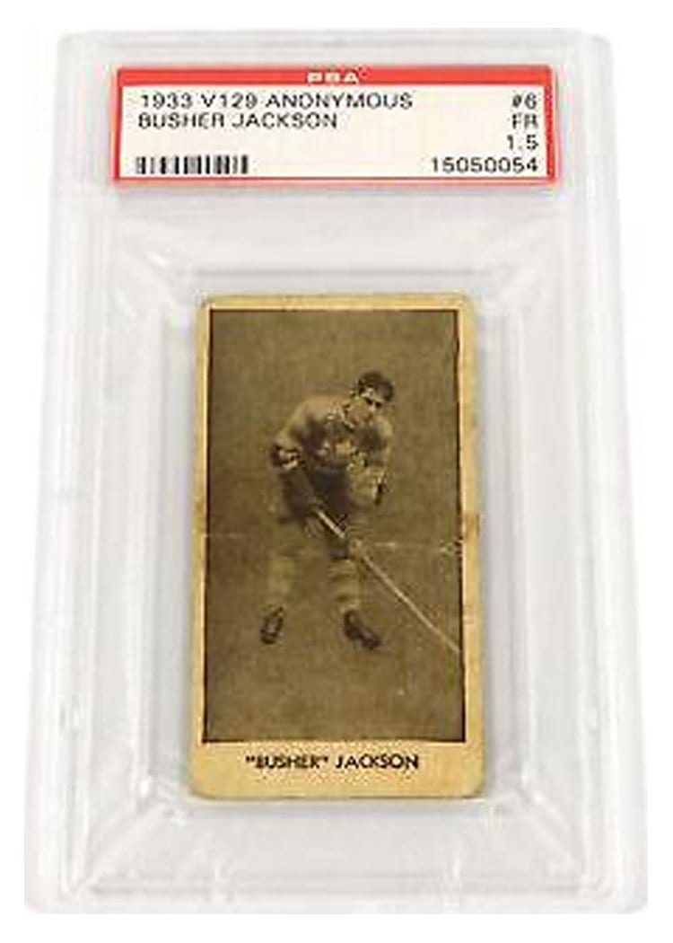 1933 V129 Anonymous Busher Jackson #6 card