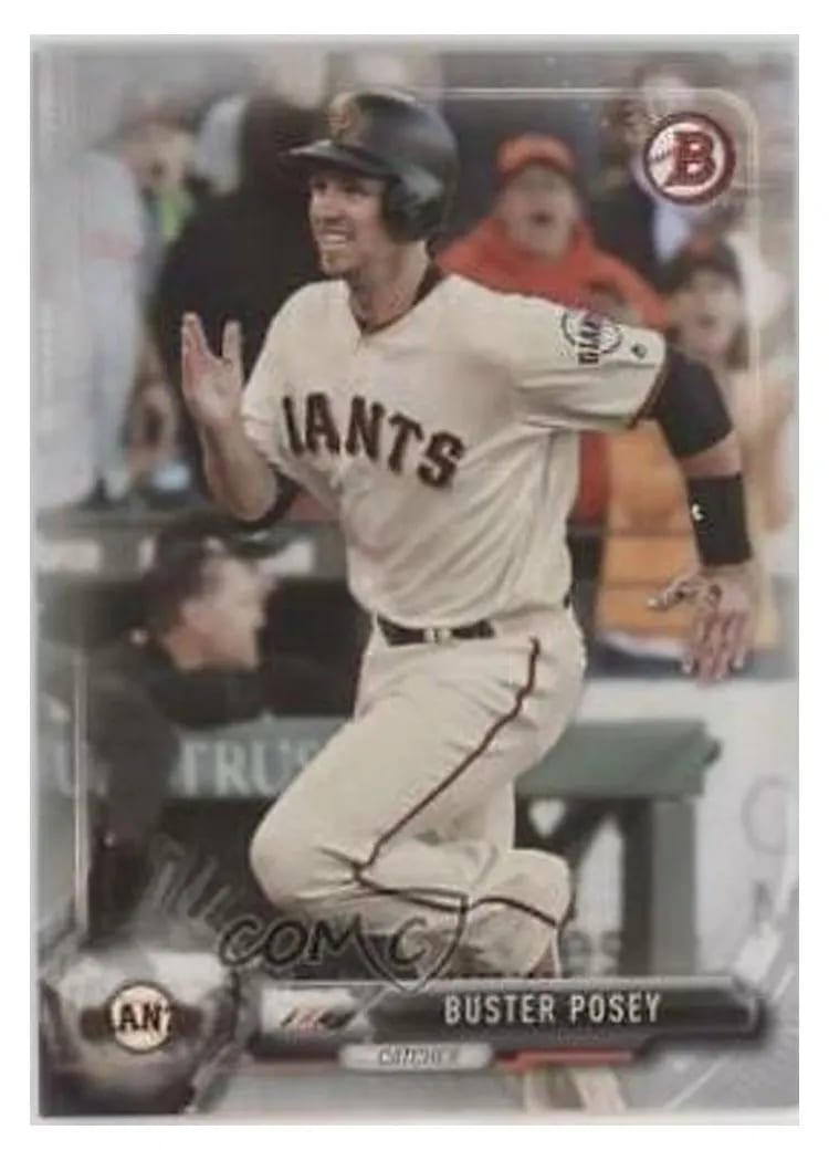 2017 Bowman Base Set Buster Posey #15 card