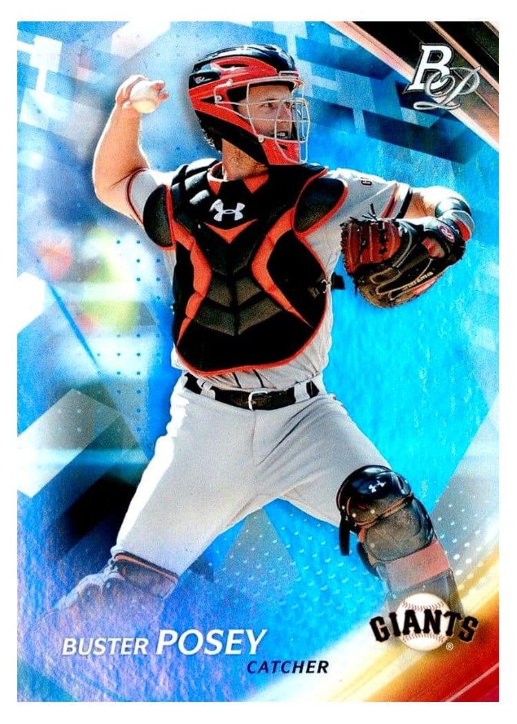 2017 Bowman Platinum Base Set Buster Posey #96 card