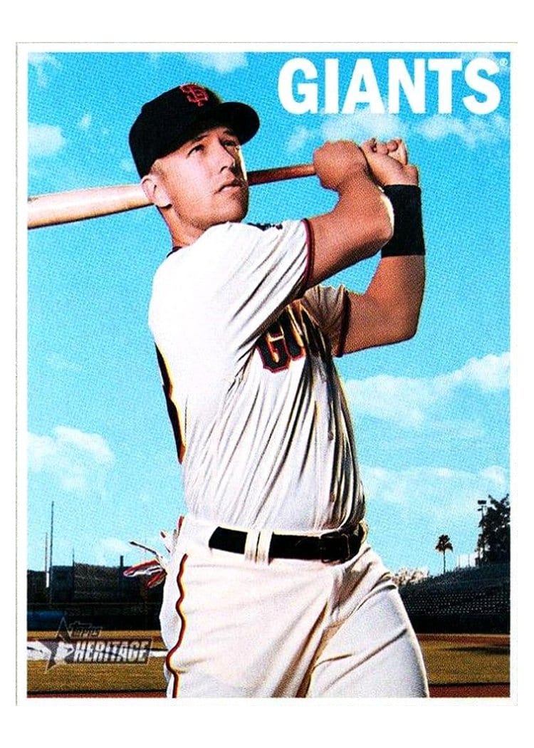 2019 Topps Heritage Base Set Buster Posey #445 card