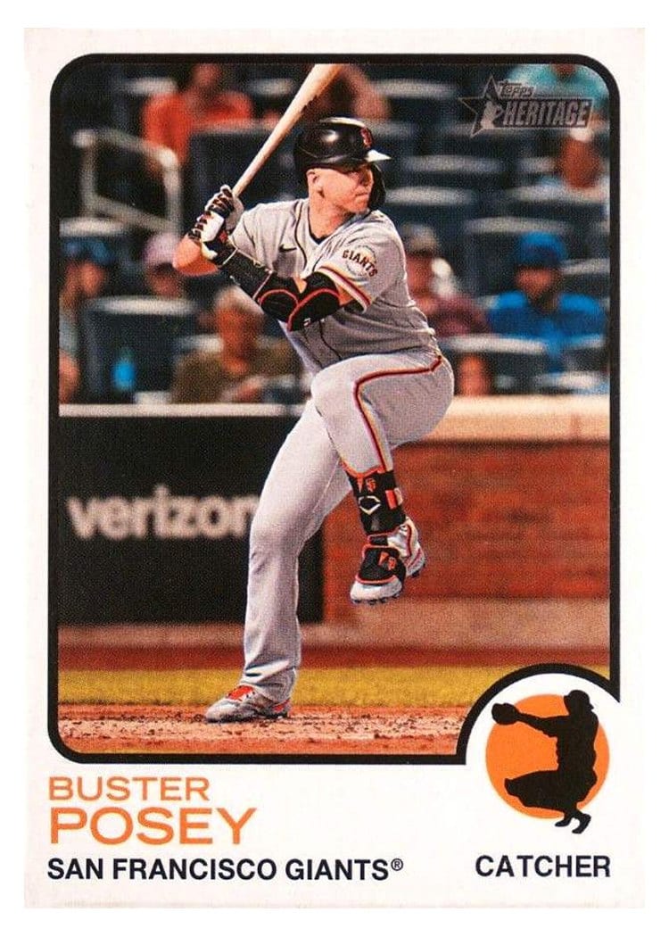 2022 Topps Heritage Base Set Buster Posey #13 card