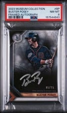 2023 Topps Museum Collection Framed Autographs Silver Buster Posey #MFA-BP card