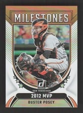 2024 Donruss Milestones Buster Posey #9 card