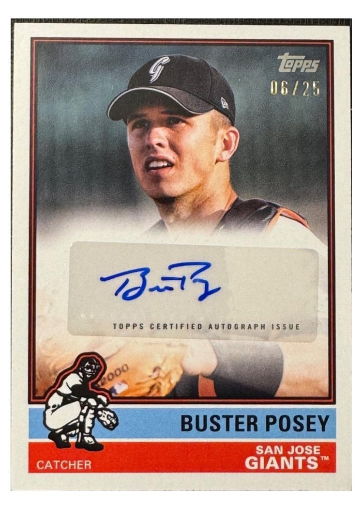 2025 Topps Pro Debut MiLB Legends Autographs Buster Posey #ML-BP card