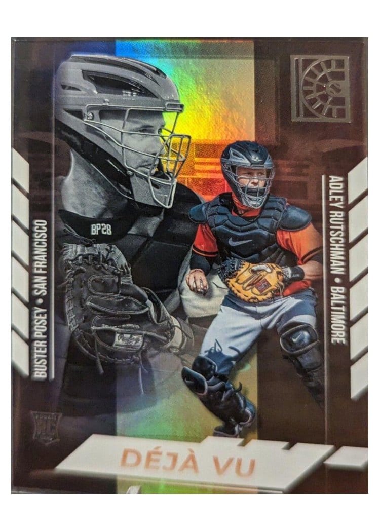2022 Panini Capstone Deja Vu Buster Posey / Adley Rutschman #DV-13 card