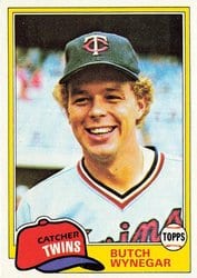 1981 Topps Base Set Butch Wynegar #61 card