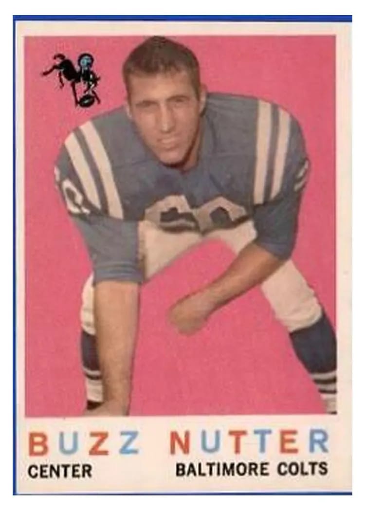 1959 Topps Buzz Nutter #78 card