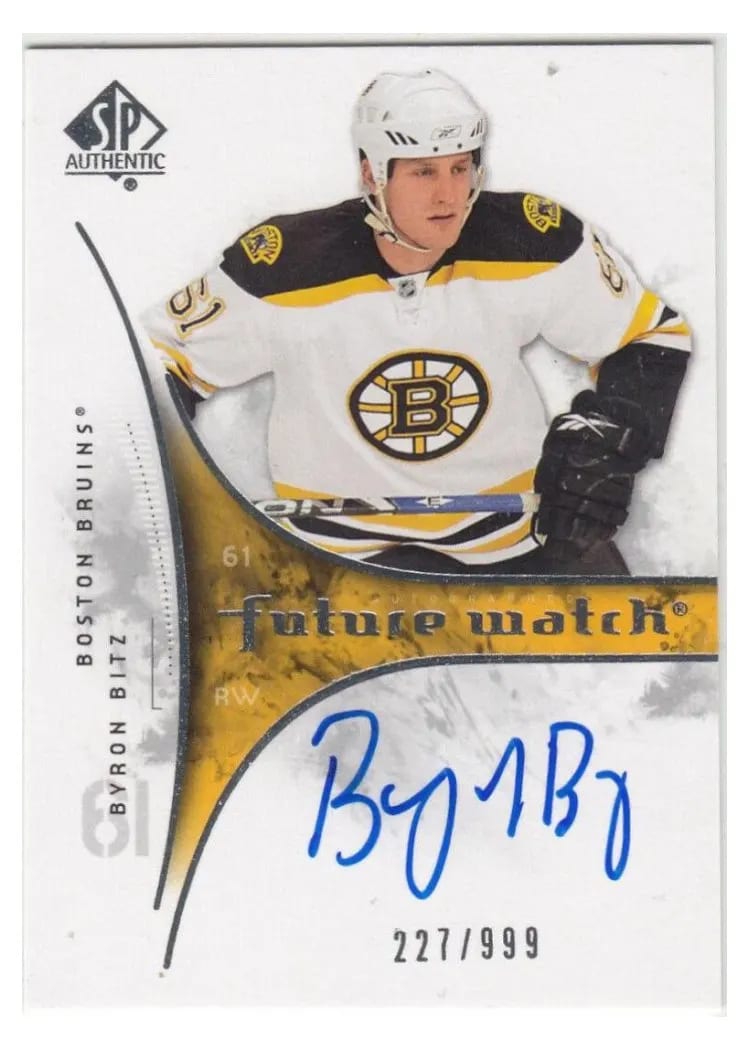 2009 SP Authentic Byron Bitz #224 card