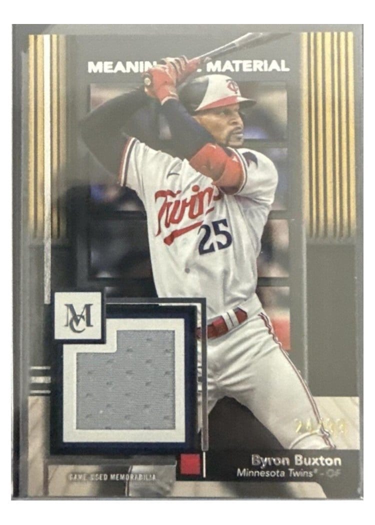 2019 Topps Museum Collection Meaningful Material Patch Relics Byron Buxton #MMR-BBX card