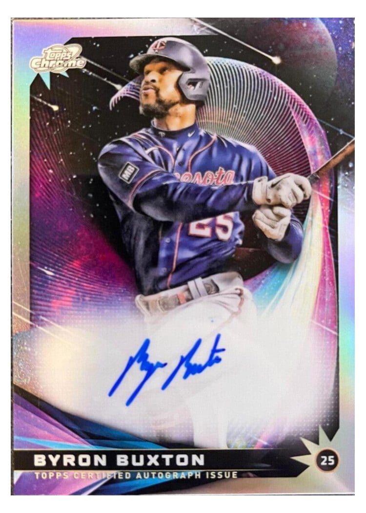 2022 Topps Cosmic Chrome Star Gaze Autographs Byron Buxton #SGA-BB card