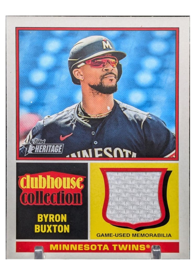 2025 Topps Heritage Clubhouse Collection Relics Byron Buxton #CCR-BBU card