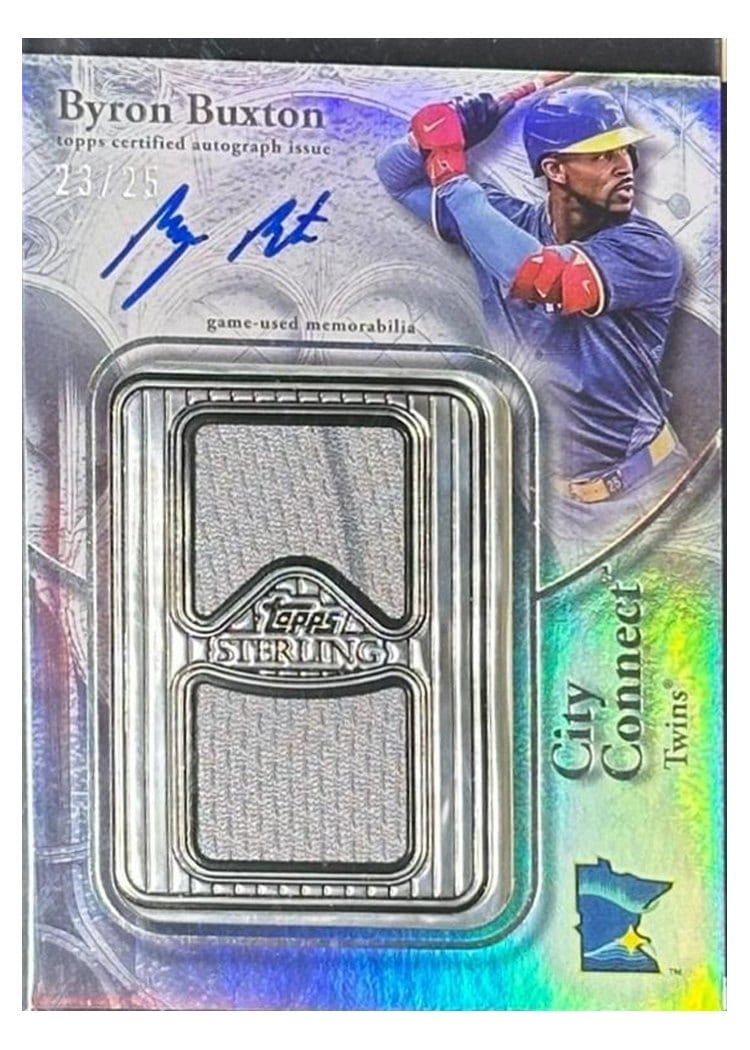 2025 Topps Sterling Connection Autographed Relics Byron Buxton #SCA-BB card