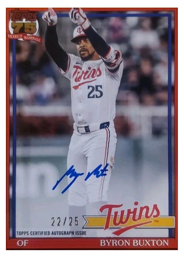 2026 Topps 1991 Topps Autographs Byron Buxton #91A-BBU card