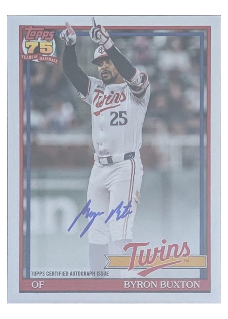 2026 Topps 1991 Topps Autographs Byron Buxton #91A-BBU card