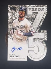 2026 Topps 75 Years of Topps Die-Cut Autographs Byron Buxton #75YA-BB card