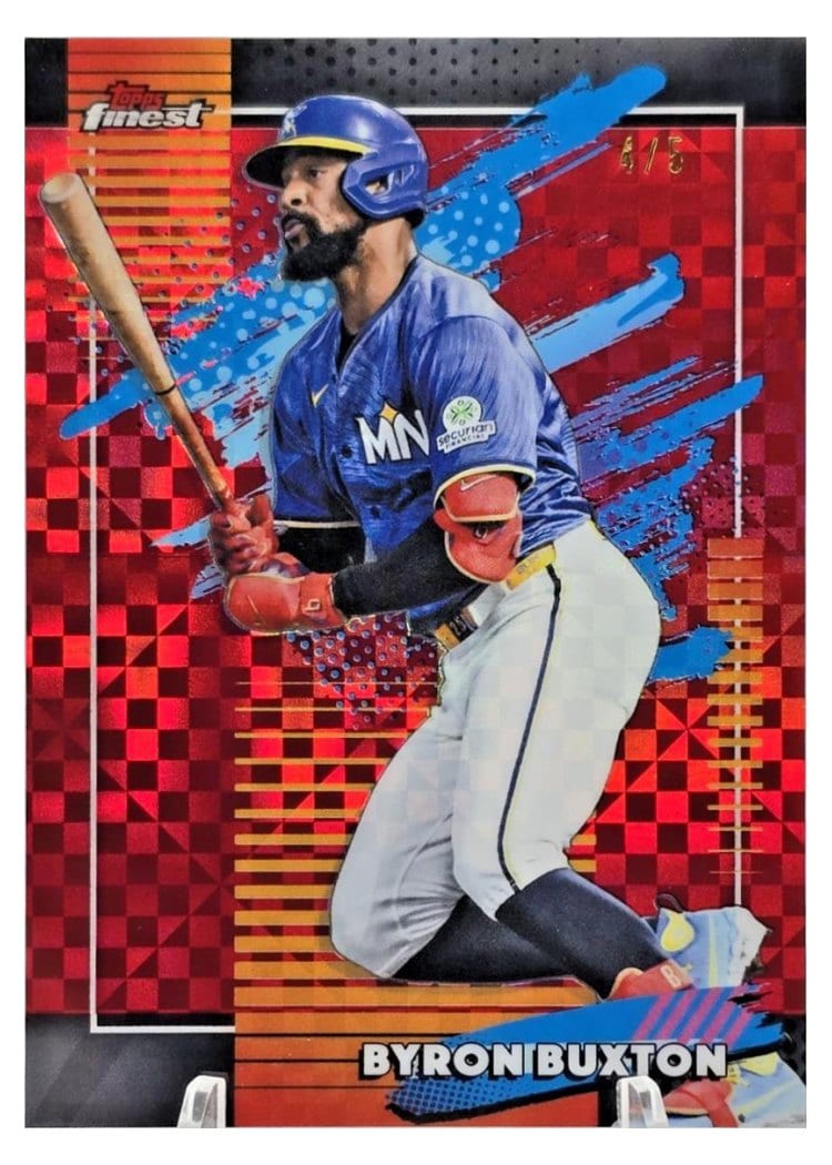 2026 Topps Finest Byron Buxton Red X-Fractor #125 card